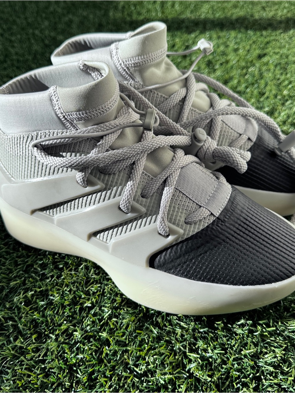 Adidas Fear of God Basketball Shoes IE6188 Sesame Carbon Size 6 Sneakers
